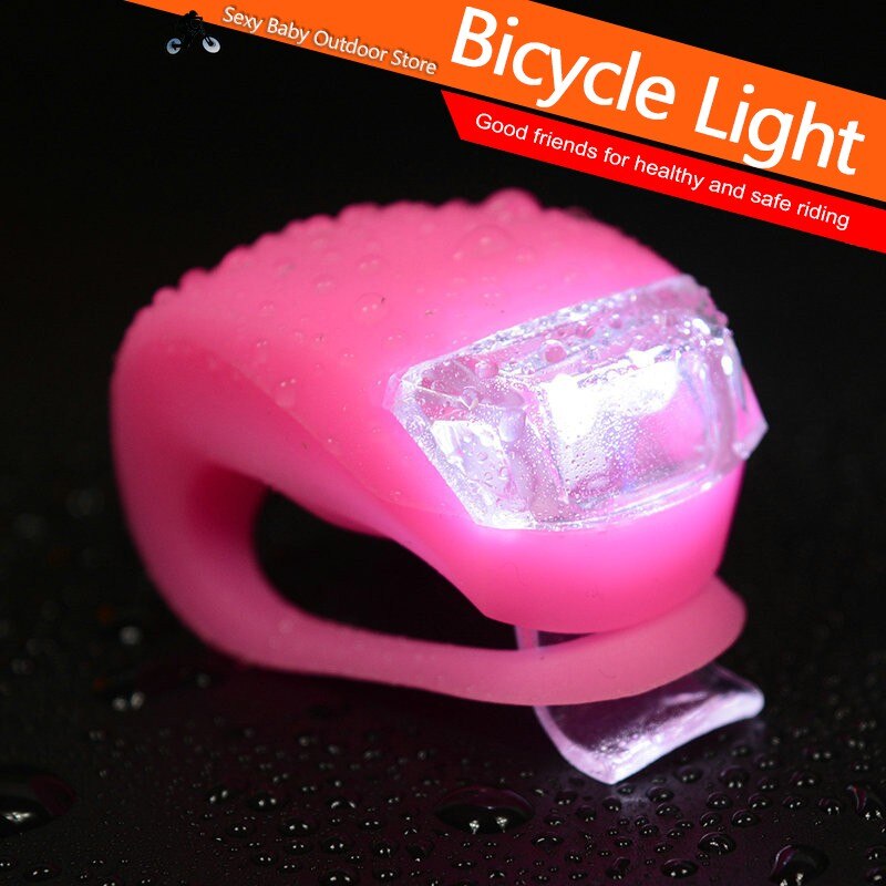 1Pcs Silicone Bicycle Front Light MTB Bicycle Handbar Lamp Waterproof Flashlight Night Cycling Warning Lights Bike Accessories