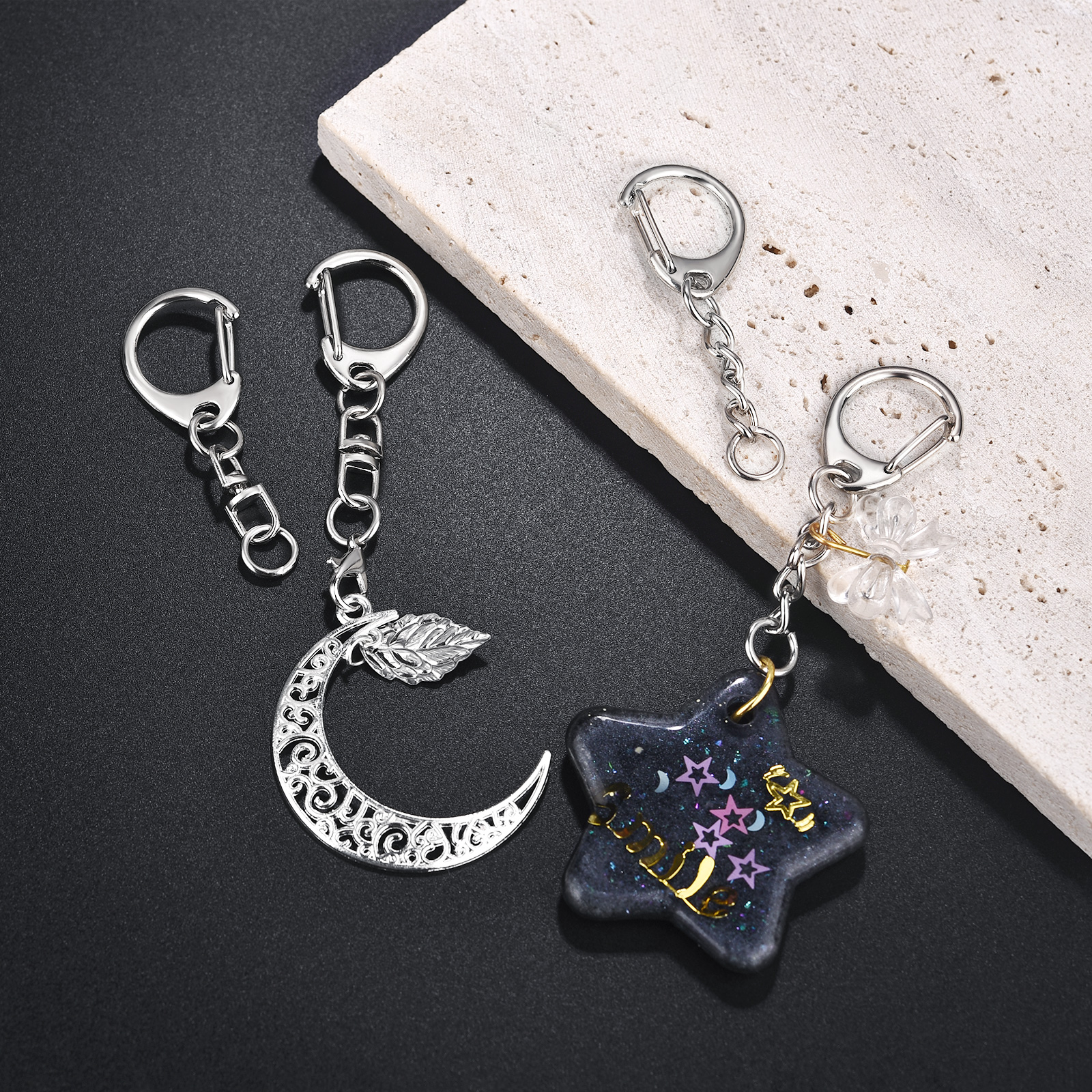 5/10 Stuks Karabijn Sleutelhanger Sleutelhanger C Vorm Sluitingen Connector Haak Voor Diy Sieraden Maken Vinden Sleutelhanger accessoires