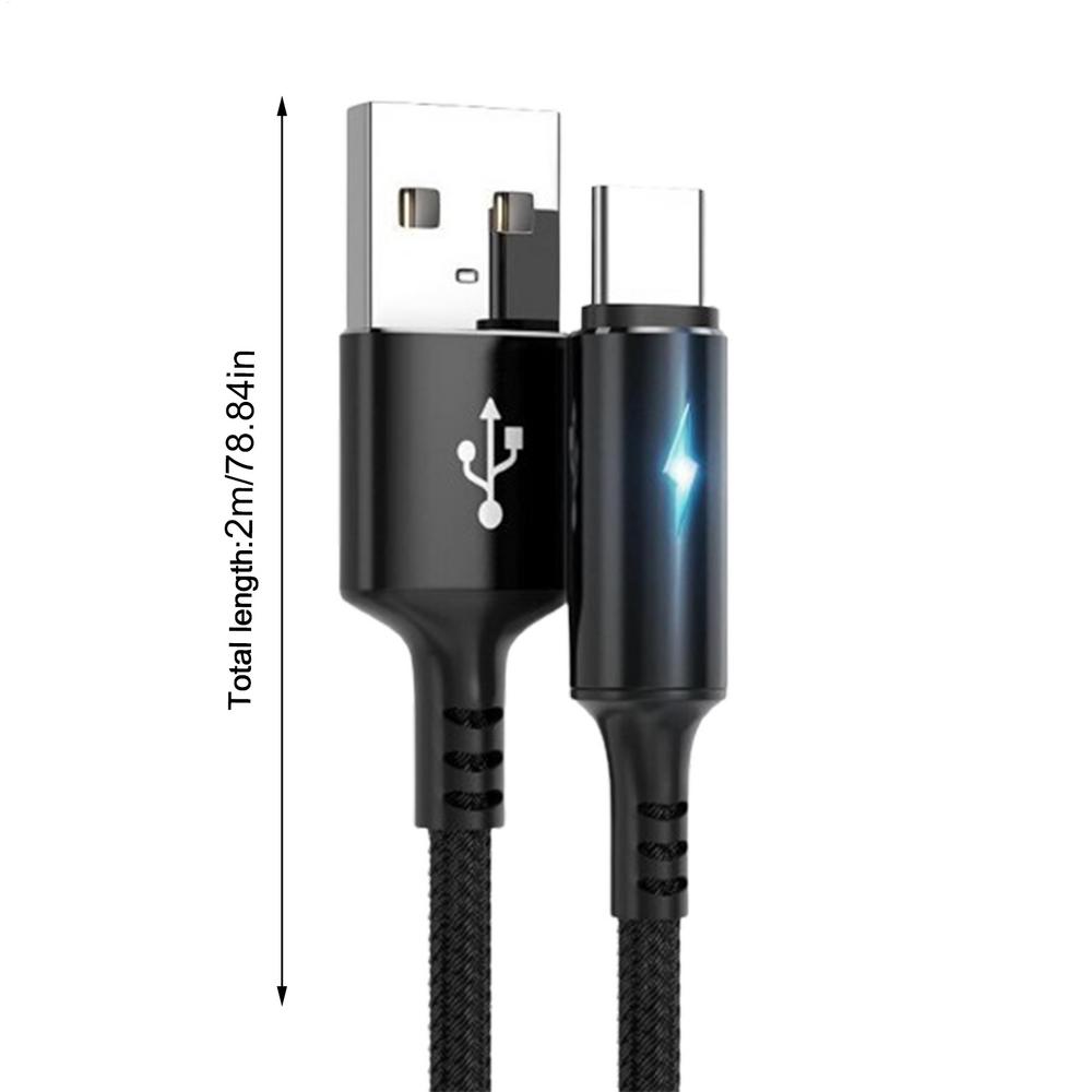 Type C Cable Super Fast Charger Cord USB Type C Quick Charge Cable Durable Type-C Charger Cord USB C Cables Phone Charger Cord: Yellow