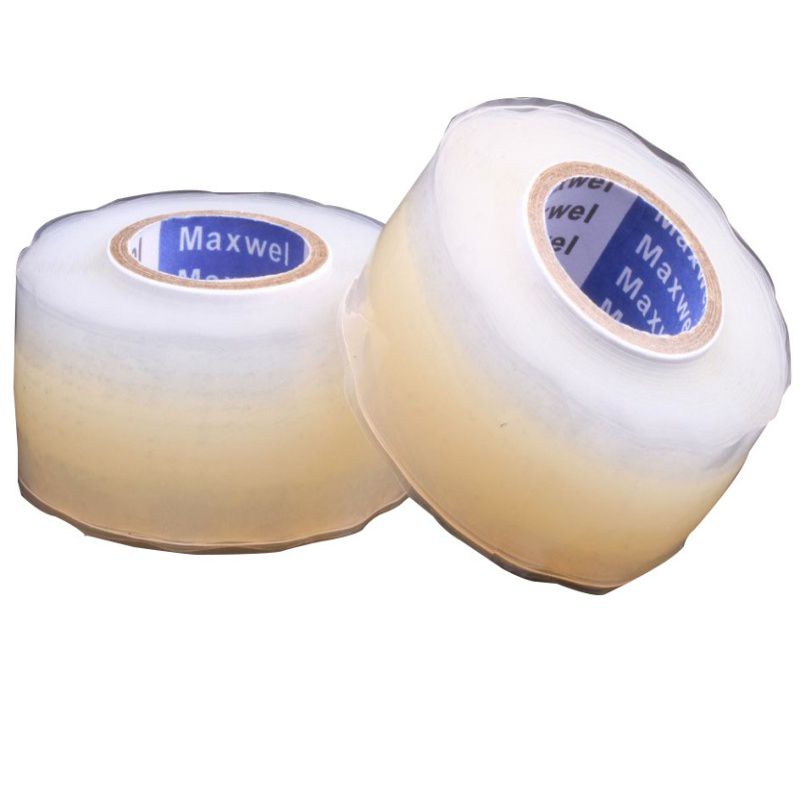 1 Pcs 3 M Waterdichte Siliconen Prestaties Reparatie Tape Bonding Rescue Zelf Fusing Draad Slang Zwart Ting Transparante film: Transparent