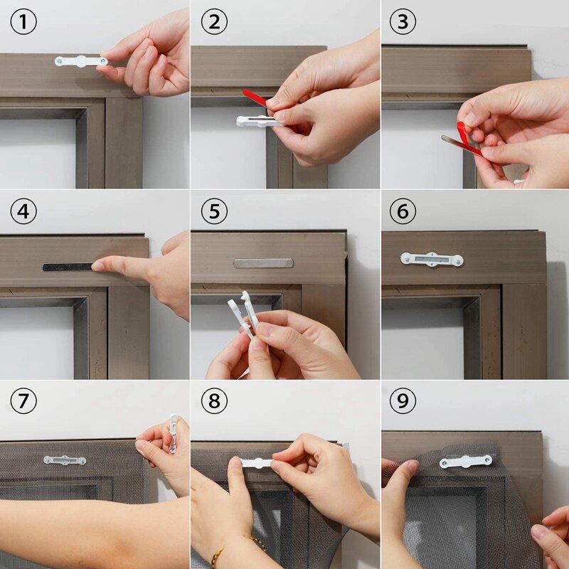 12Stck Magnetische Streifen Magneten Selbst-Klebstoff Magnetische Streifen einstellen Für DIY Fliege Netze, Vorhänge, Tür Vorhänge