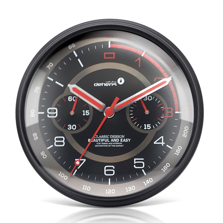 Reloj de pared para el salpicadero, de Metal, barato, para decoración del hogar, dorado, silencioso, para dormitorio, cocina, de cumpleaños: M
