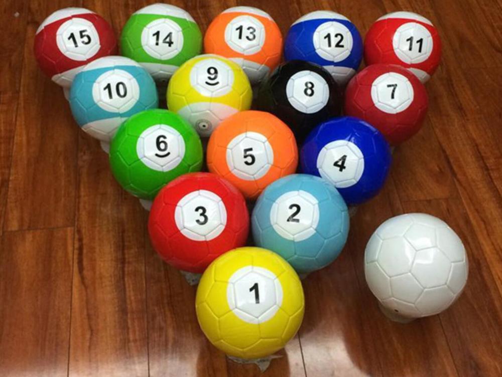 3# Gaint Snook Ball Snookball Snooker Billiards Soccer 8 Inch Game Huge Pool Football Include Air Pump Soccer Toy Poolball