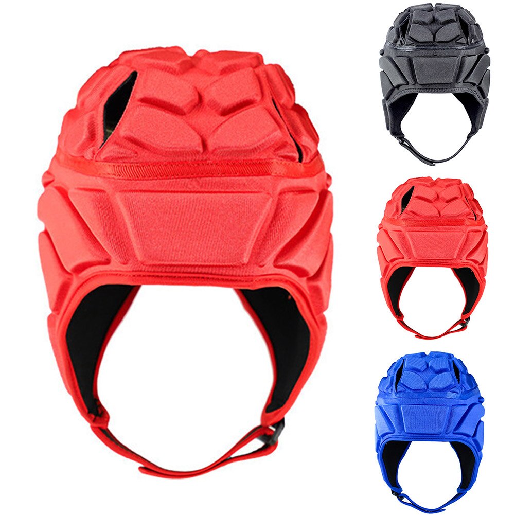 Men Women Head Guard Rugby Sports Training Wear Resistant Goalkeeper Helmet Scrum Cap Football Soccer Adjustable