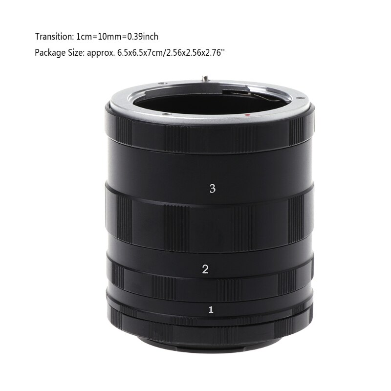 Macro Extension Tube Set - Manual Focus for Sony NEX E-Mount Cameras A7 A5100