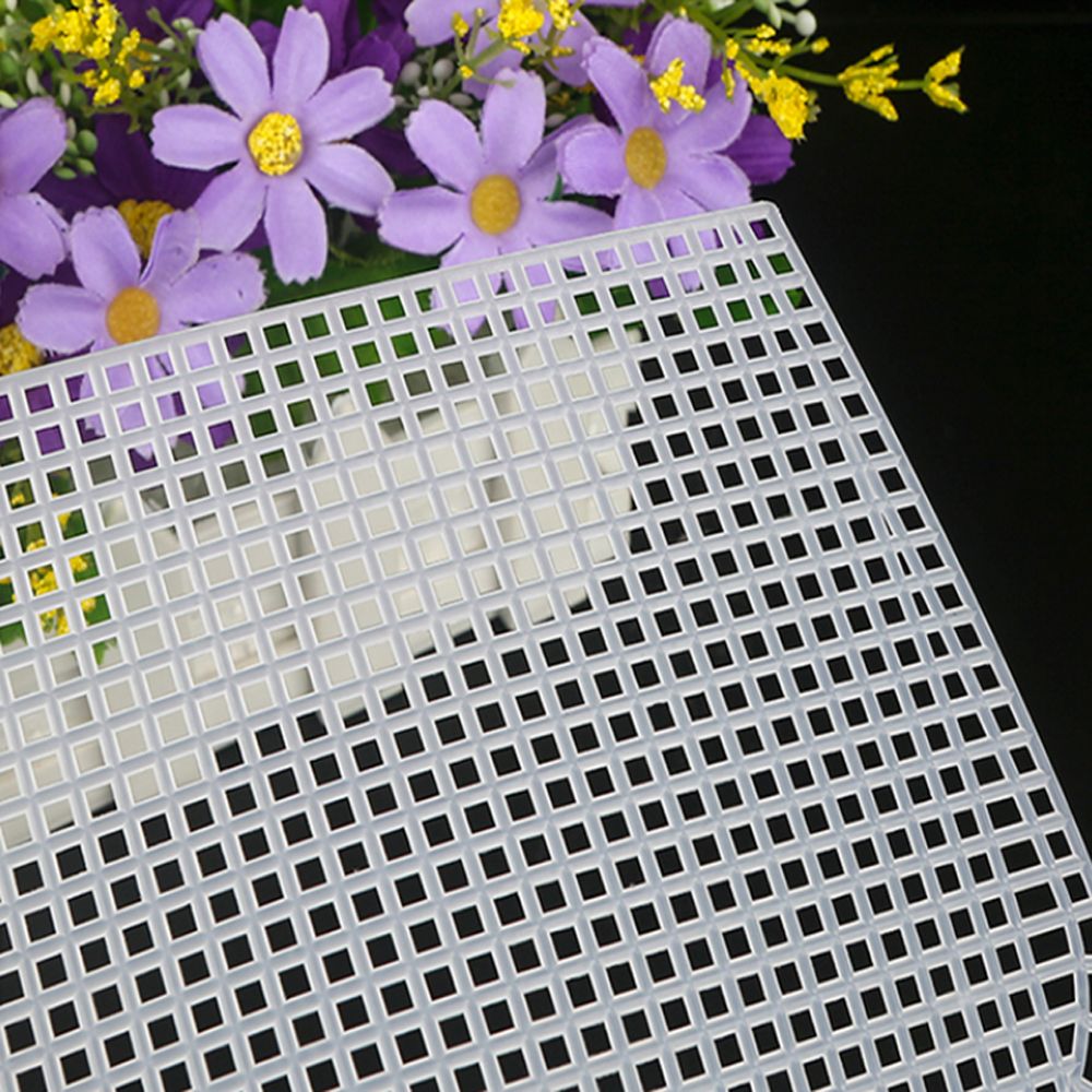 Plastic Weaving Plastic Mesh Cloth For Making DIY Handcraft Bags Weaving Material Latch Hook Bags Made Plastic Grid Hook Craft