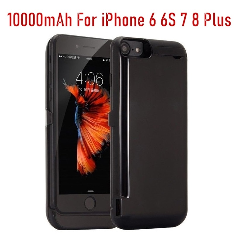 10000mah Power Bank Case dla iPhone 6 6s 7 plus case ładowarka Case dla iPhone 5 SE 5S 5SE 5C ładowanie Powerbank Case