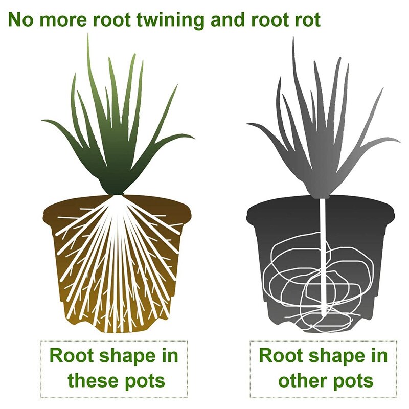 Planten plastic bloempotten, kleine planten bloempotten, kwekerij bloempotten met drainage gaten en trays , 8 stuks