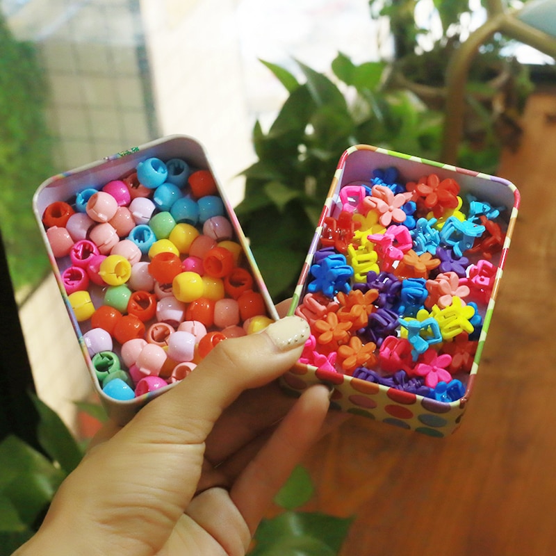 10 /20pcs Baby Girls Small Hair Claw Cute Candy Color Flower Blossoms Jaw Clip Children Hairpin Hair Accessories