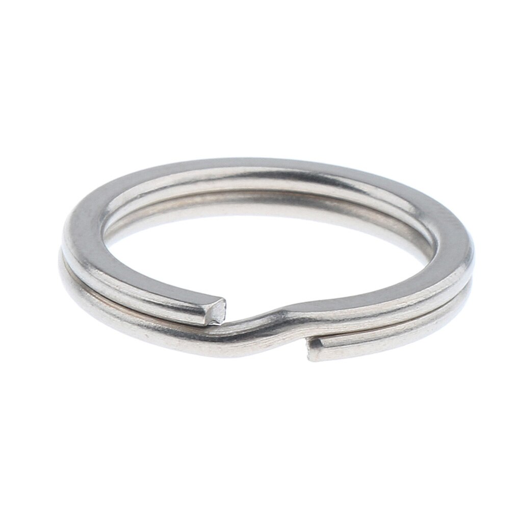 Titan Schlüssel Ring Tasche Werkzeug Mini Split Schlüsselbund Kreis Clip: Silver 18mm