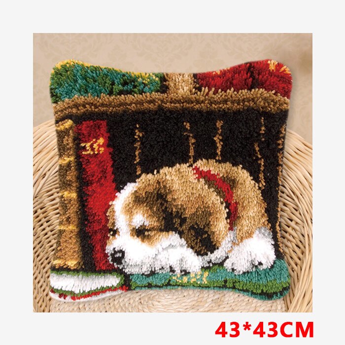 Animals Latch Hook Kit Knooppakket Smyrna Button Package Klink Haak Knoopkussen Pakket Button Pad Package Handwerken Knooppakket