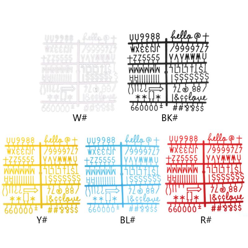 4 Stks/set Tekens Voor Vilt Brief Board Nummers Voor Verwisselbare Brief Board P9YB