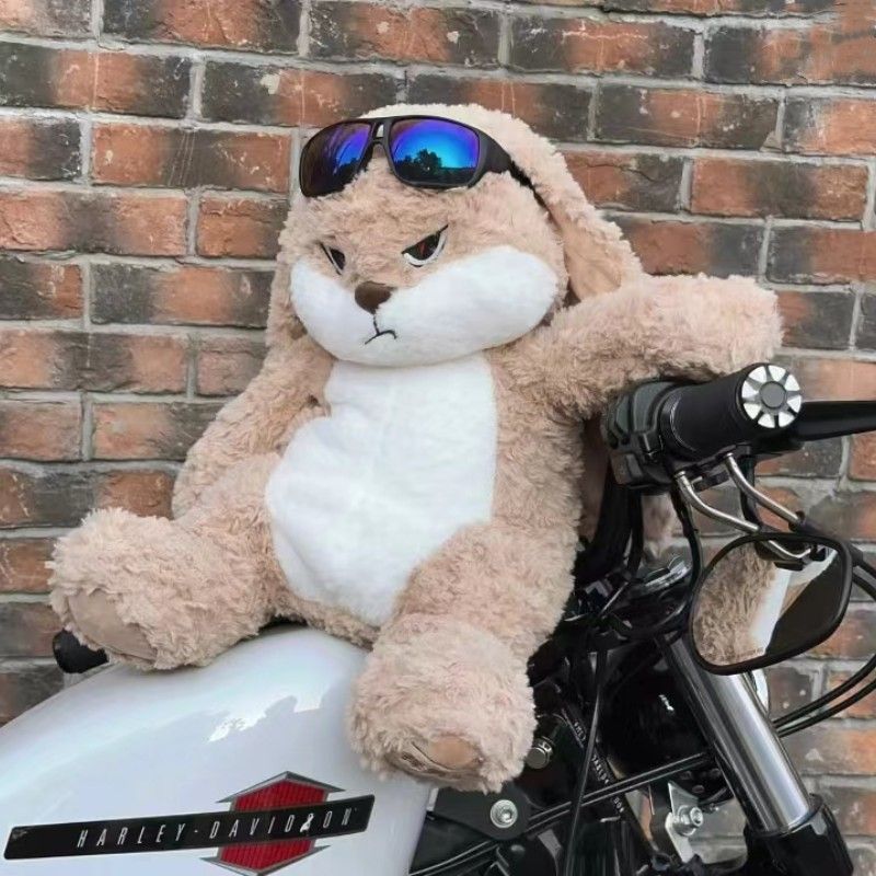 Stor storlek arg kanin plyschleksak söt djurplysch docka kawaii fyllda mjukisdjur modell rumsdekor födelsedag