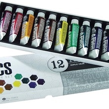 12/24 couleurs Liquitex bases peinture acrylique SET 22 ml/tube pour BJD argile tissu mur peinture artiste fournitures