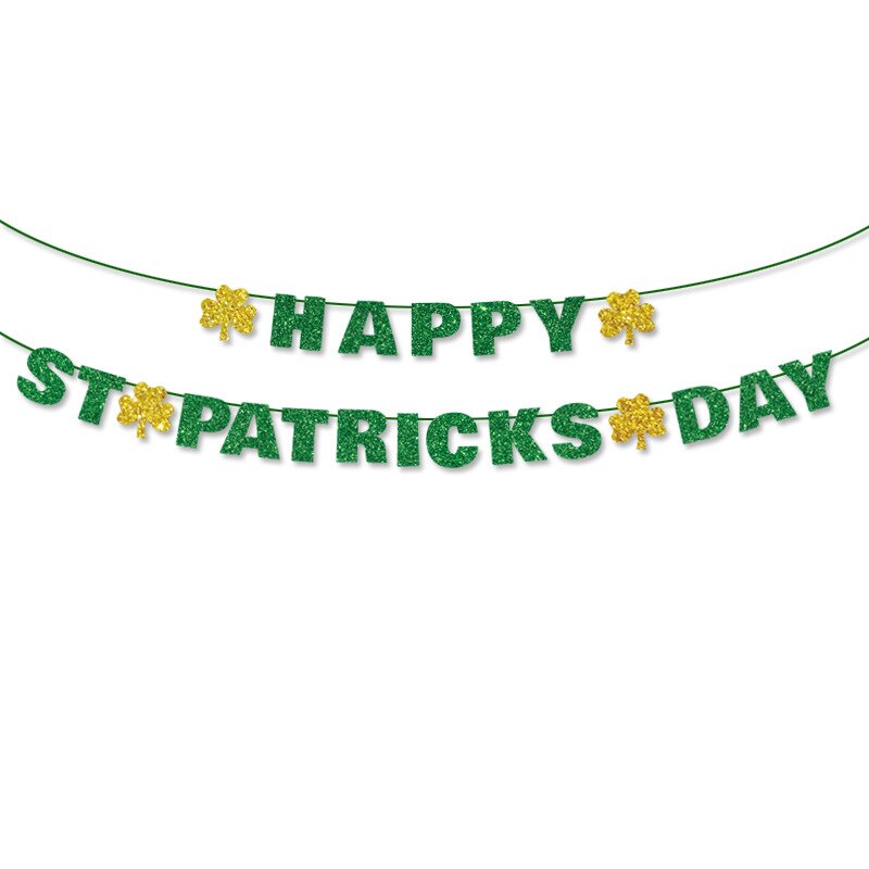 Ierse Partij Decoratie Banner Swallowtail Vlag Saint Patrick Party Ballon Decoratie Benodigdheden