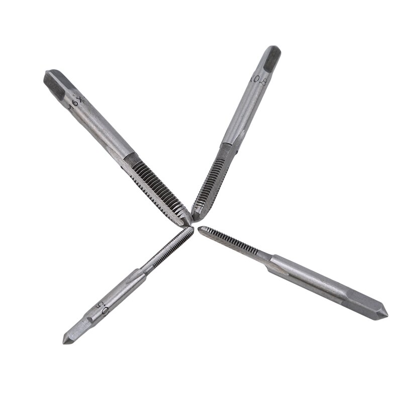 Metric Hand Tap Set HSS Machine Screw Tap Drill Bit Hand Tapping Tools Screw Thread Plug Tap Drill 7 Pcs