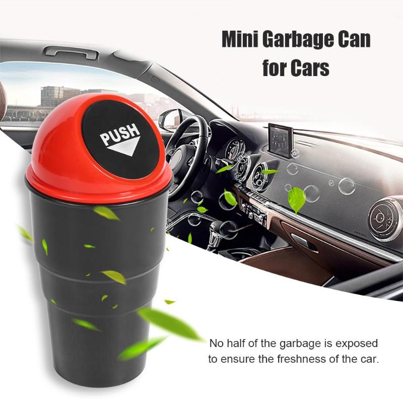 Car Mini Garbage Can Auto Trash Can Vehicle Dust Holder Bin Box