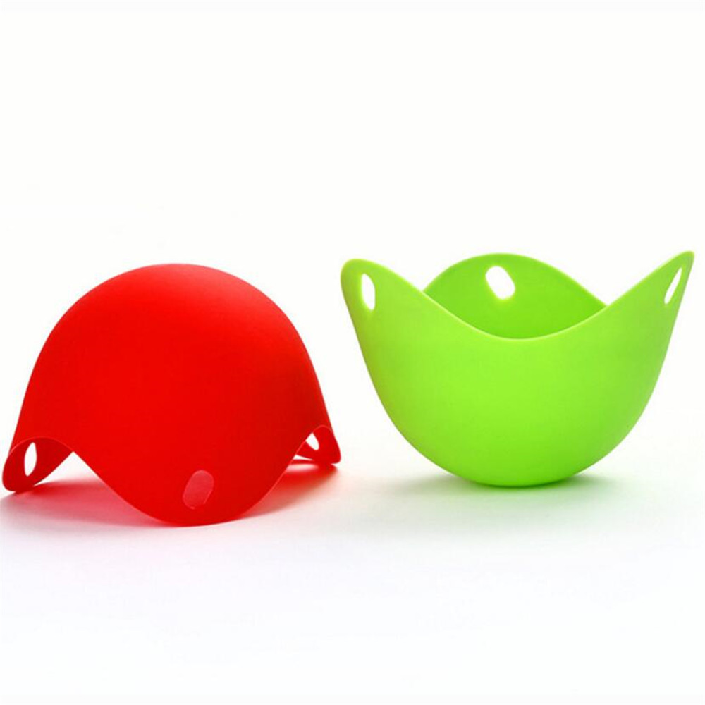 Round Silicone Egg Poacher Poaching Pods Egg Steamer Bowl Rings Mold Cooker Kitchen Boiled Cooking Tools Pancake Egg Maker