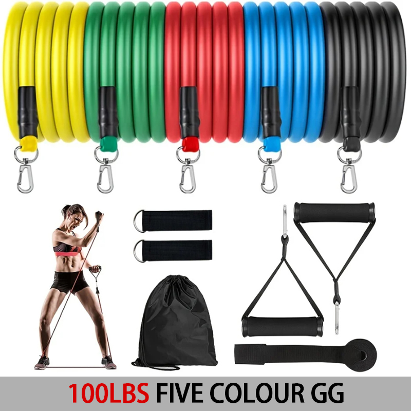 Sport-Gummiband für Fitnessgeräte, Widerstandsbänder, elastisches Band zum Hochziehen, Fitnessstudio, Übungstraining, tragbarer Körpersport: Default Title