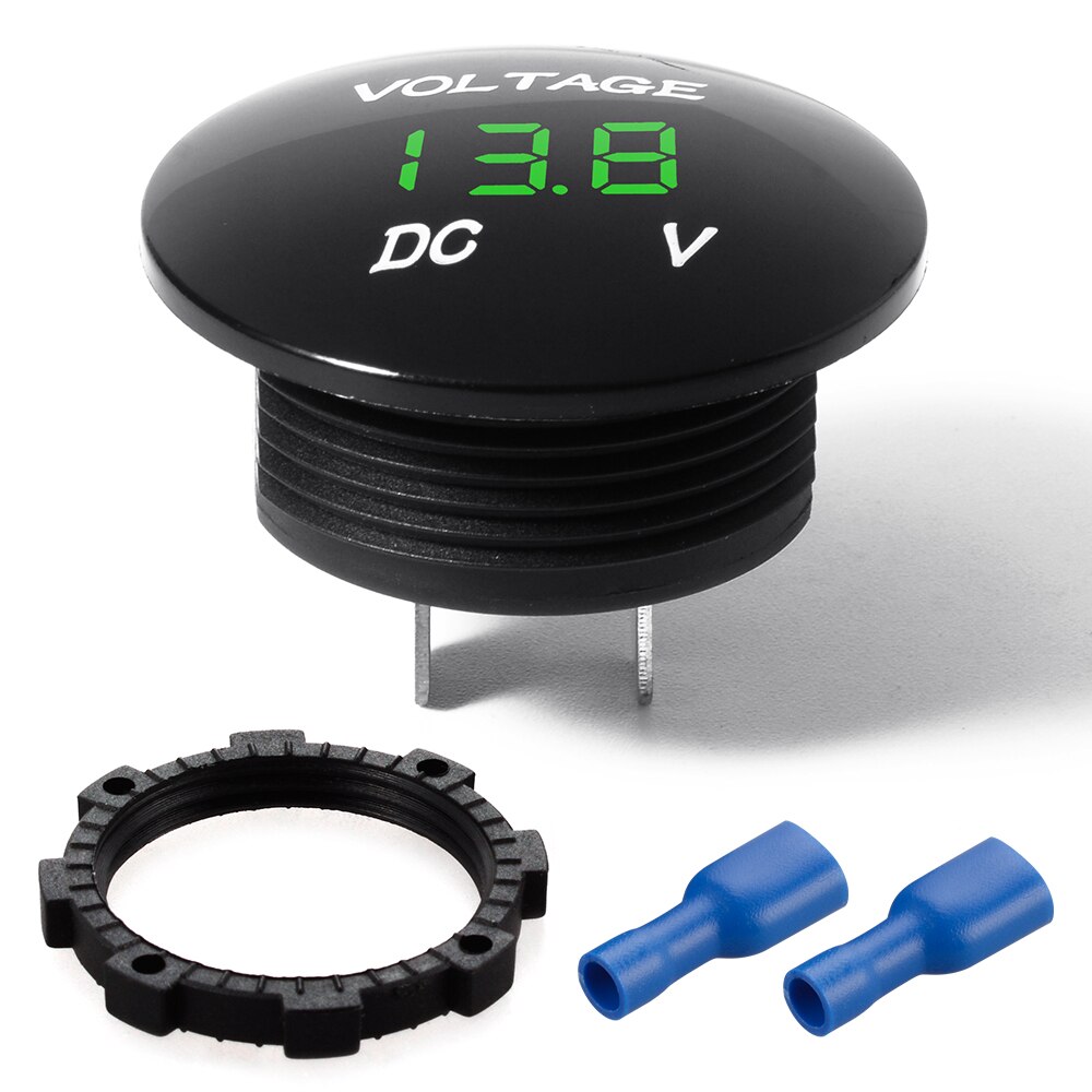 12 V-24 V Auto Motorfiets LED Digitale Display DC Voltmeter Socket Waterdichte