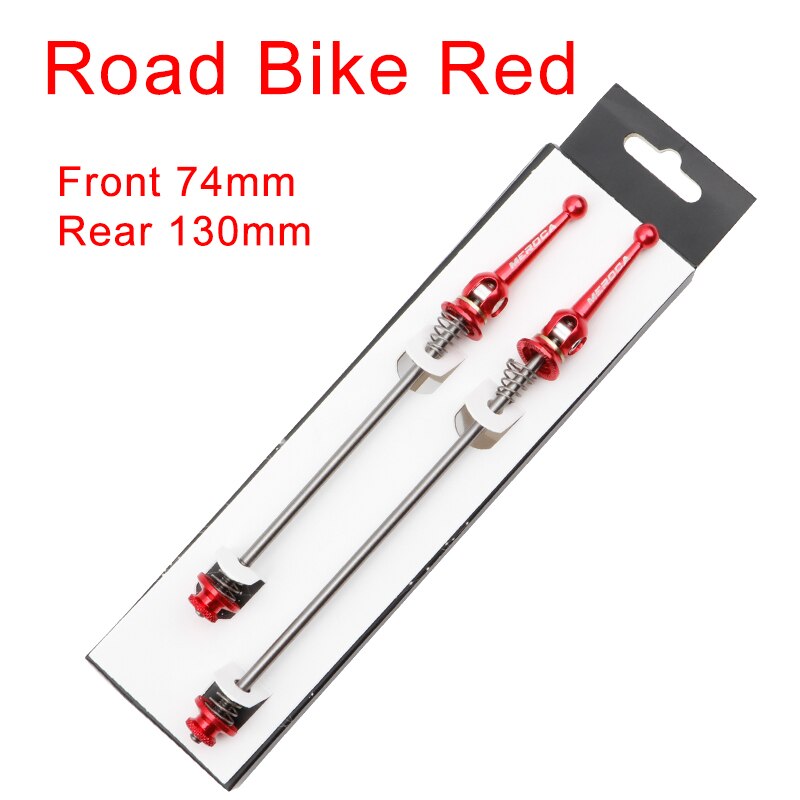 MEROCA 1 Pair MTB Quick Release Skewer is suitable for mountain bike Road bike Quick Release MTB hub quick release parts: Road Red