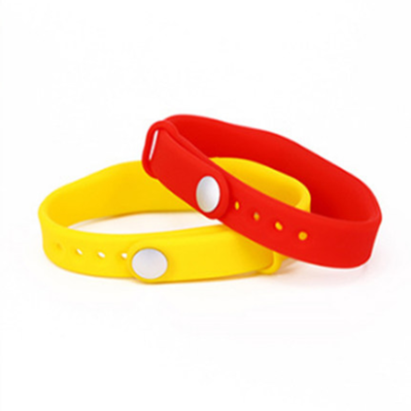 MIFARE-pulsera clásica ajustable de 13,56 MHZ, 1K, NFC, ISO14443A, RFID, tarjeta IC, banda de silicona, tarjeta de Control de acceso a la puerta, 1 ud.