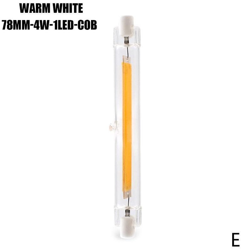 78mm/118mm r7s led glaskåpa 360- graders dubbla ändar glasbas cob belysning glödlampa lock landskap dekoration överträffa  x4 i 5: Varmvit 4w