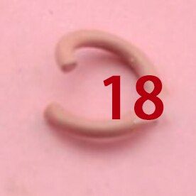 100 pcs/lot 1,2x8mm Bunte Metall DIY Schmuck Offene Einzelnen Loops Jump Ringe & Split ring für schmuck machen: light pink 18