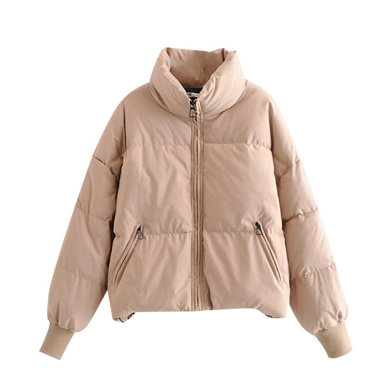 Kpytomoa dames oversized dikke warme parka jas vintage lange mouwen zakken trekkoord dames bovenkleding chique tops: Khaki / Xs