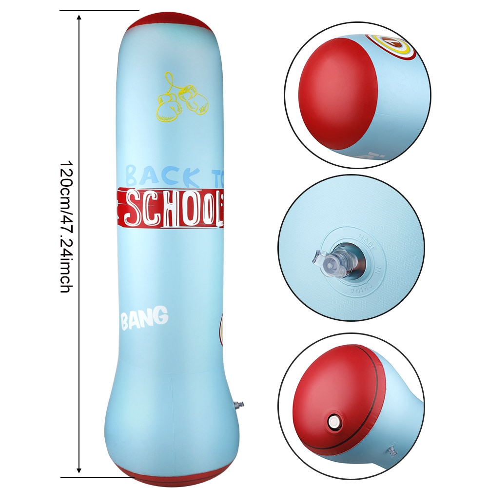Bokserski worek z piaskiem nadmuchiwany wolnostojący bokserski worek treningowy zdatność ćwiczenia zwolnienie stres zabawka dla dzieci