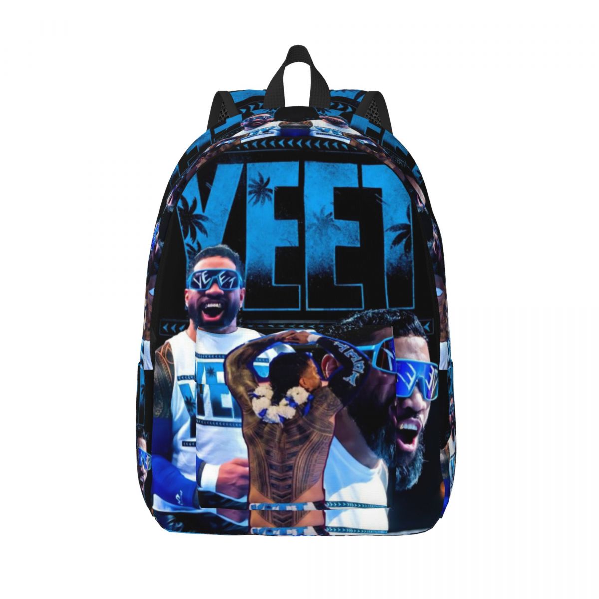 Custom Jey Uso Yeet Classics Canvas Backpack for Men Women School College Students Bookbag Fits 15 Inch Laptop Bags