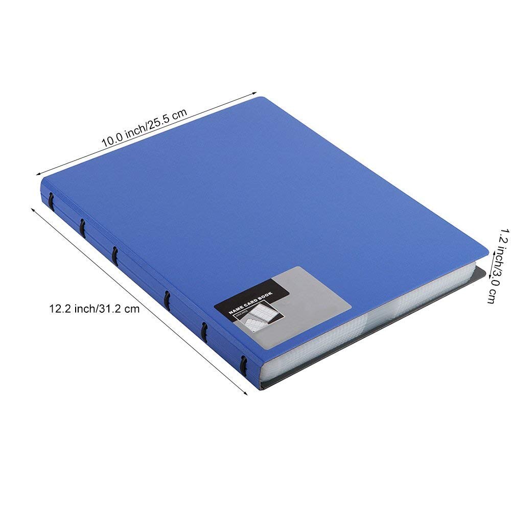 MyLifeUNIT, libro de tarjetas de visita de alta capacidad, página ajustable, soporte de Tarjeta De Nombre resistente al agua, capacidad de 600 tarjetas de visita