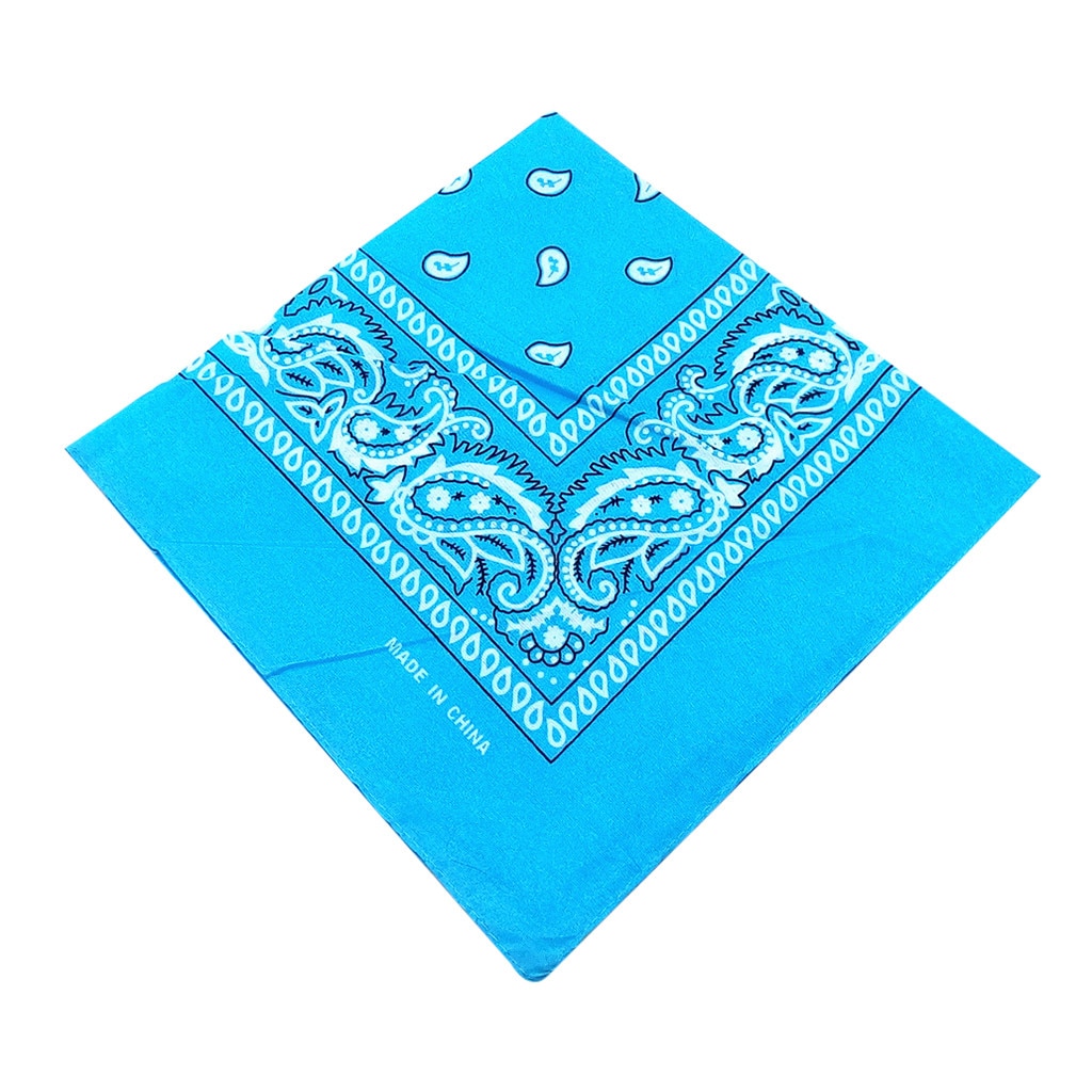 Baumwolle Neue Tie-Gefärbt Kopftuch Paisley Blättern Bandana Tie-Gefärbt Quadratischen wiederverwendbare Radfahren gesichtsmaske Mund Gesicht Schal: O