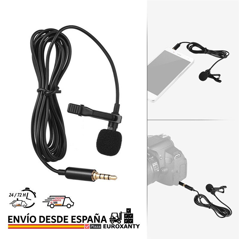 EUROXANTY®| Mini klappe mikrofon | PC mikrofon, Tik Tok, Handy, Mobiltelefon | Kondensator | Laptop | | Platz España: Ursprünglich Titel