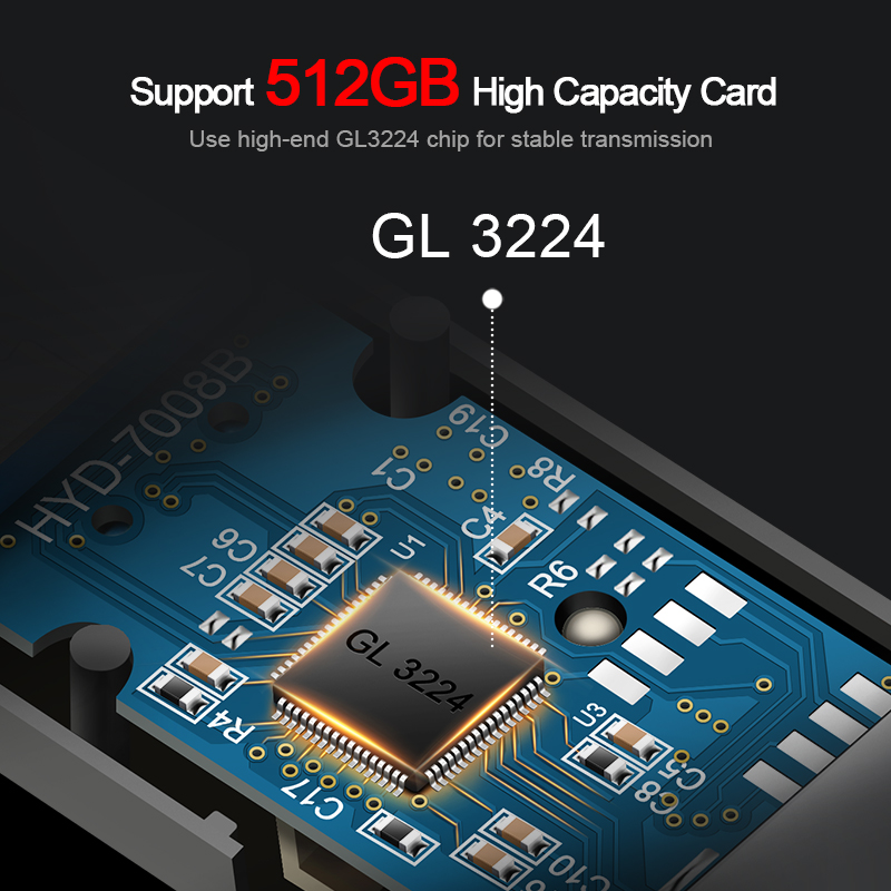 Rocketek usb 3.0 multi memory card reader adapter cardreader for micro SD/TF microsd readers laptop computer