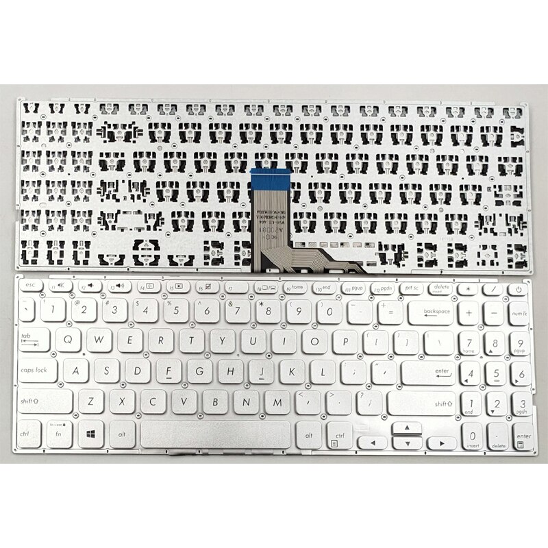 For Asus Vivobook F512 F512D F512DA F512DA-DB34 F512DA-EB51 F512DA-NH77 F512DA-RS51 F512DA-WH31 Laptop Keyboard US Silver