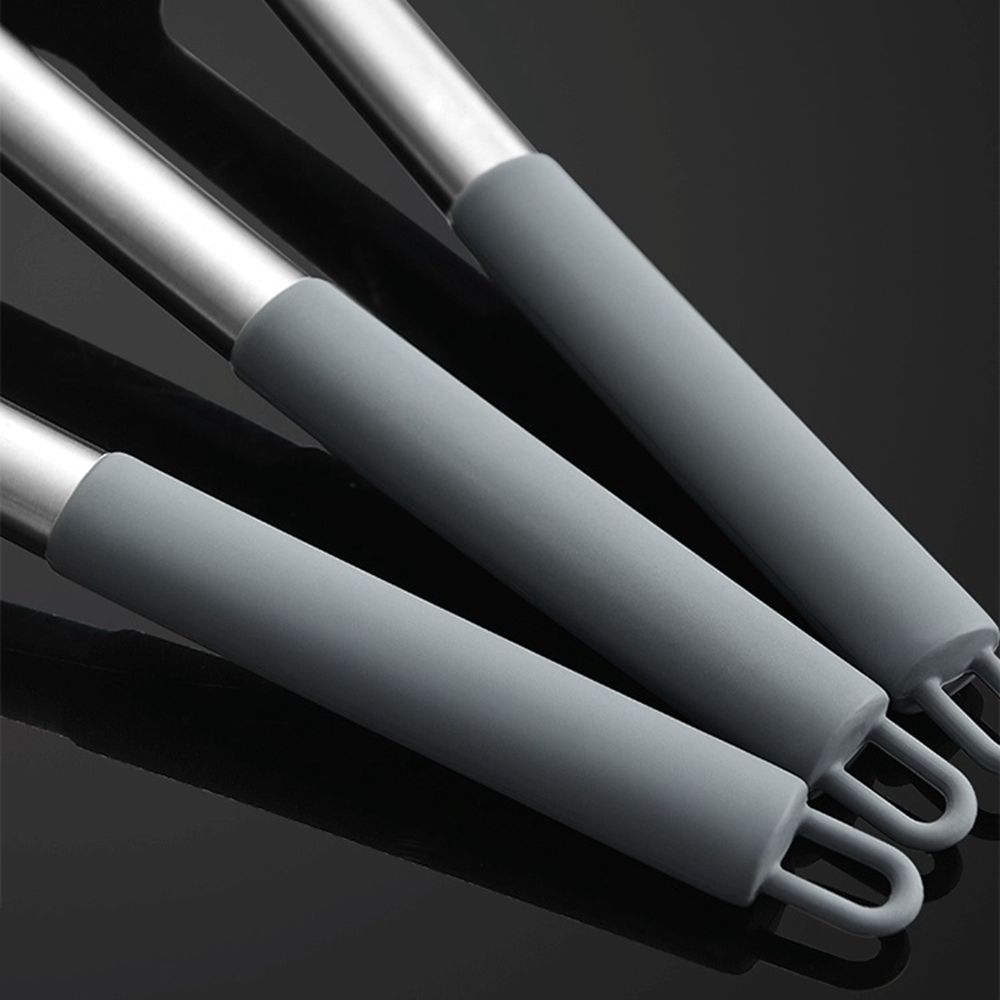 Kitchen Supplies Stainless Steel Silicone Shovel Soup Spoon Colander Spatula Frying Spoon Stir-fry Kitchenware Set