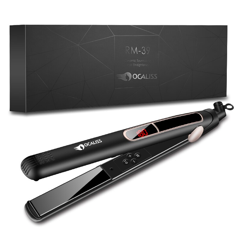Ocaliss Professionelle Titan Haarglätter RM-83 Einstellbare Temperatur mit Digital LCD Anzeige 100-240V 30er Wärme hoch: RM-39-uns