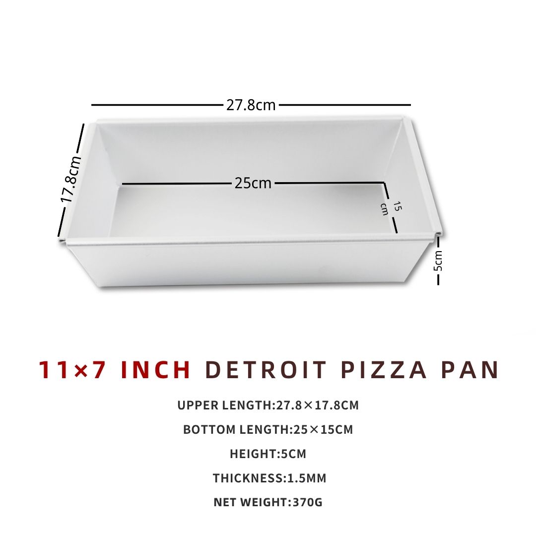 6 ~ 10 inch Detroit Style Pizza Pan Deep Dish Pizza Pan, Pizza Pan, Vierkante Bakpan, Bakvormen Keukengerei, Aluminium: MULTI