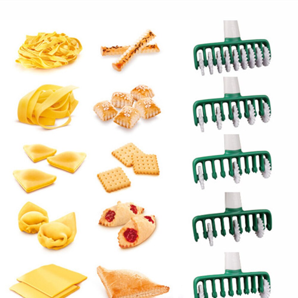 1PC Noodle Maker Manual Plastic Ruffle Blade Dough Cutter for Pastry