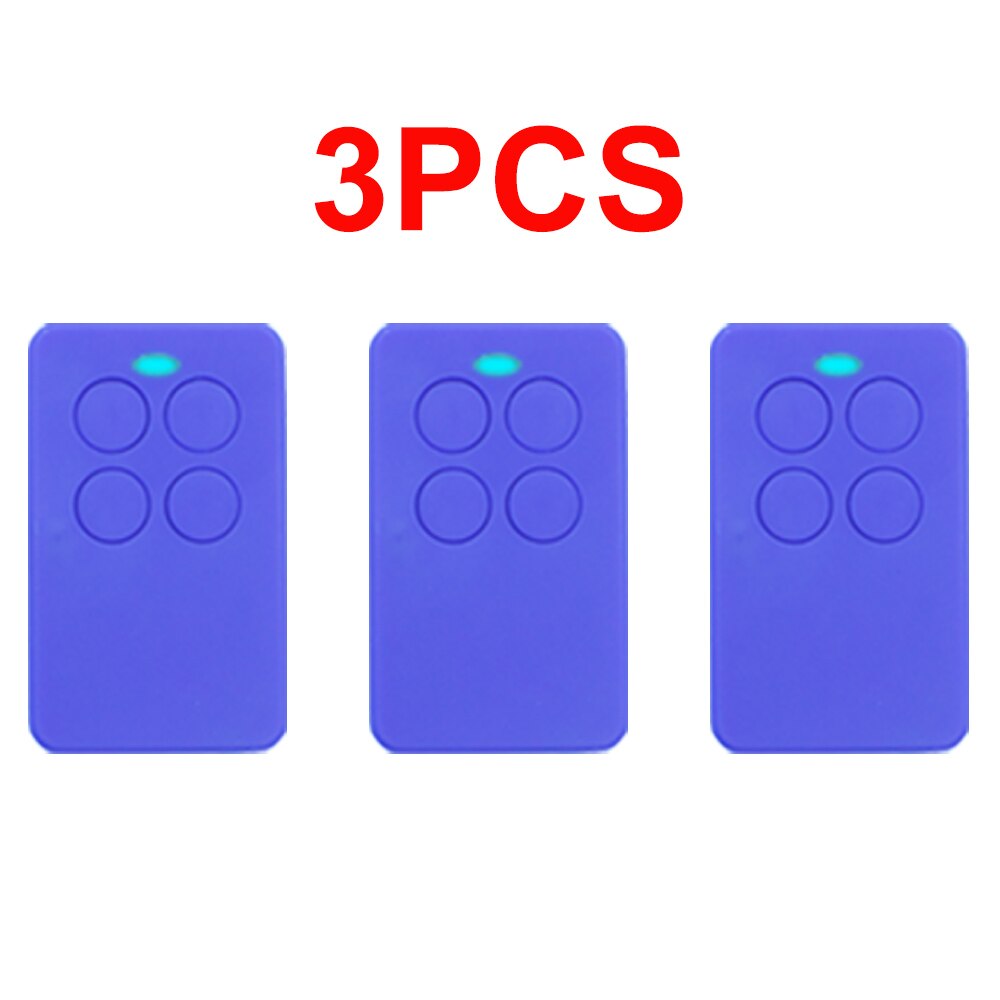 Garage Remote Clone CLEMSA MASTERCODE MV1 ERREKA IRRIS ROLLER SOL VEGA ROPER NEO MINI JCM GO Fixed Rolling Code: 3PCS Blue