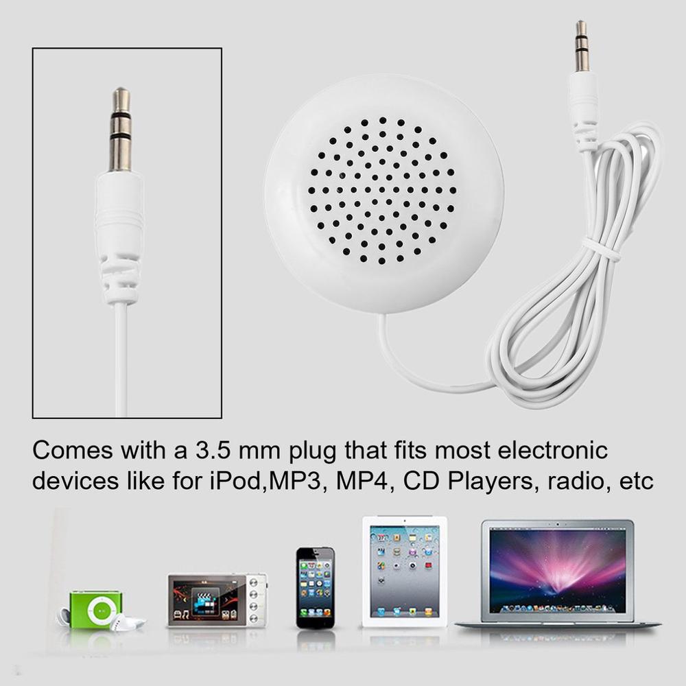 Brand and 3.5 mm Plug Universal Mini Neck Pillow Speaker Louder Speakers For Smartphone MP3 MP4 Sleeping Use