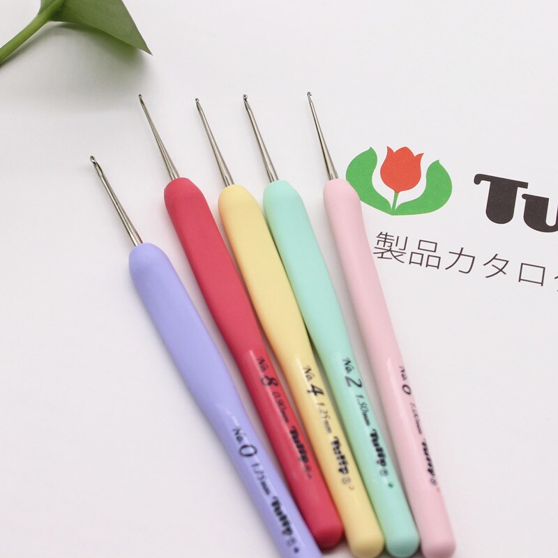 Japan Original Tulip TB13 Crochet Needle Tulip Crochet Hook Set Knitting Needles Knitting Pro Embroidery Needle Kit Accessories