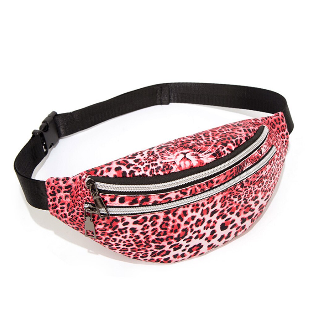 Women Girls Waist Pack Belt Bag Pouch Travel Hip Bag Women Small Purse: Red