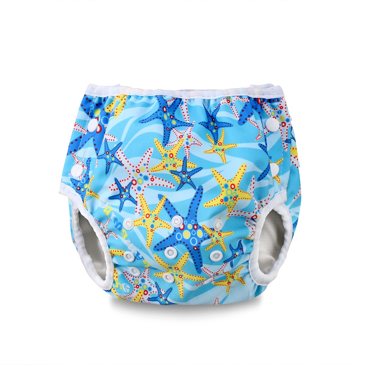 Pañales de baño ajustables reutilizables para bebé, bañadores de natación impermeables: 5