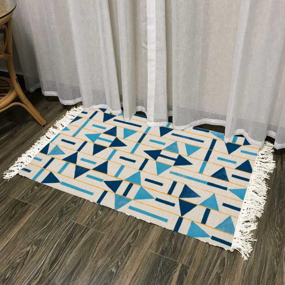 Tapijt nachtkastje veelkleurige marokkaanse stijl geometrische vloermat woonkamer slaapkamer woondecoratie