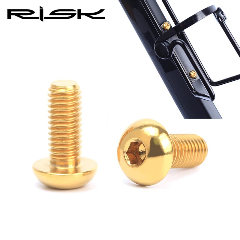 2 st  m5 x 12mm titan bultar för cykelvattenflaskhållare/flaskhållare ti bultar för cykelvattenflaskställ cykeltillbehör delar