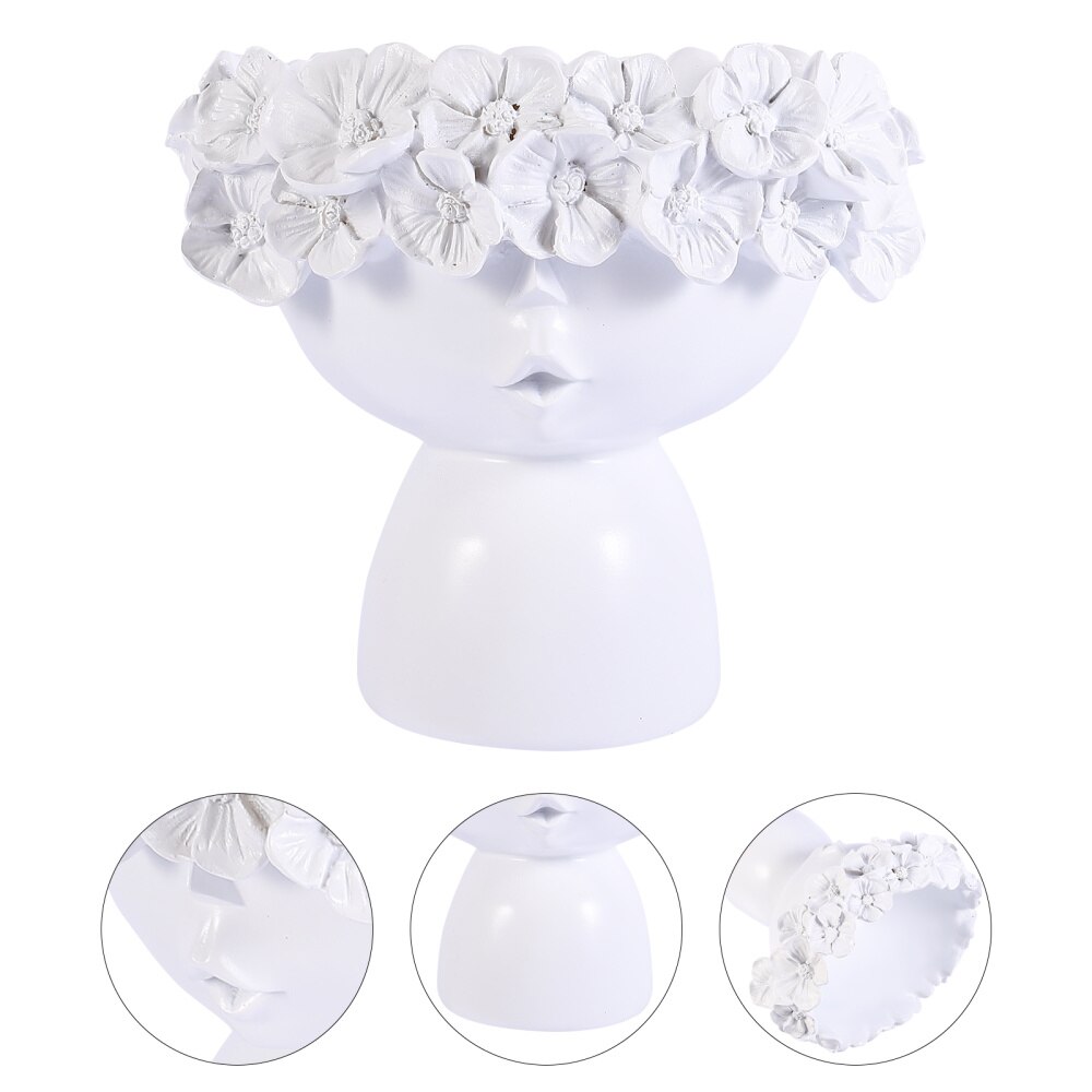 1Pc artystyczne doniczki żywe ozdoby robić pokoju kreatywny soczysty pojemnik biały