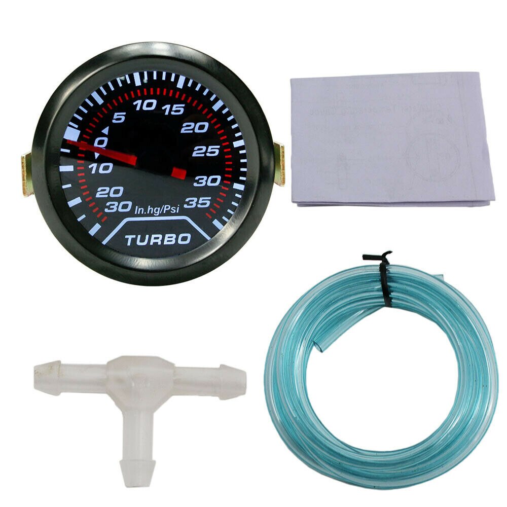 Universal Turbo Boost Gauge Car Kit DC (10-15V) 12V 2inch & 1.73m Hose