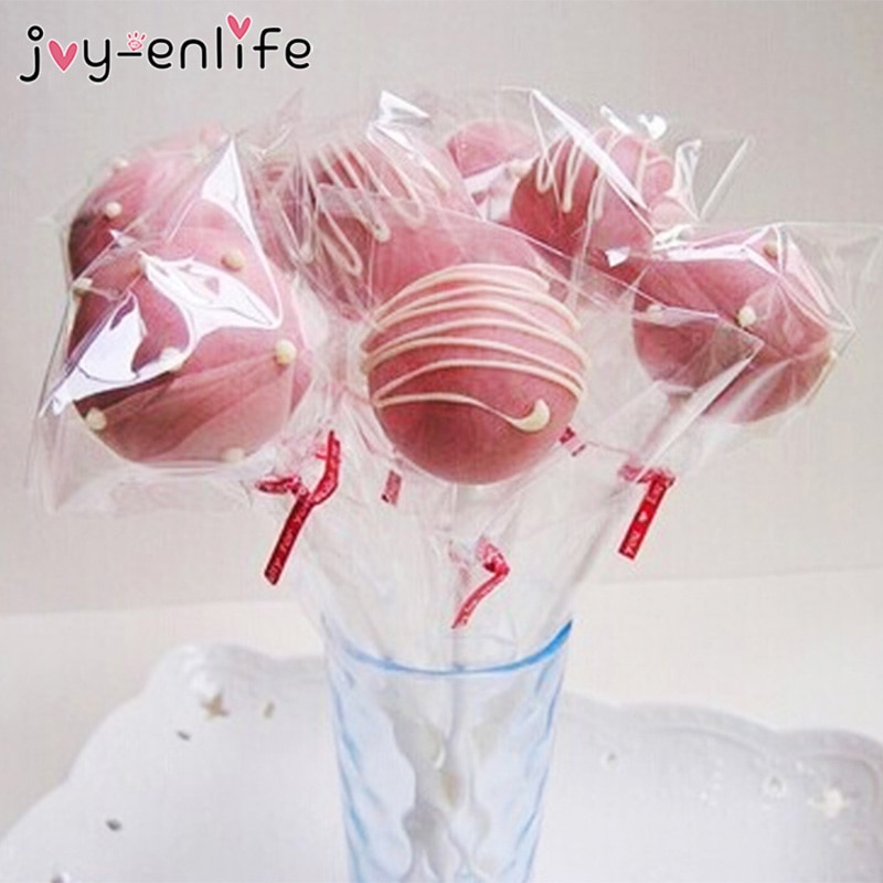 100Pcs Diy Bruiloft Verjaardagsfeestje Zoete Cellofaan Clear Candy Opbergzakken Cookies Lollipops Cake Verpakking Eenhoorn Decoratie